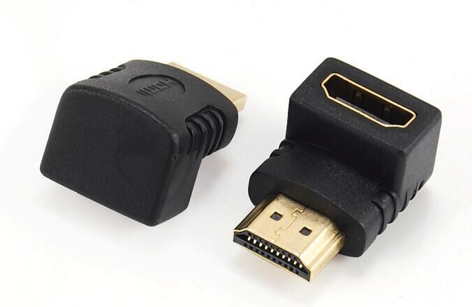 Adaptateur HDMI M / F 90° - Cablexpert - Noir