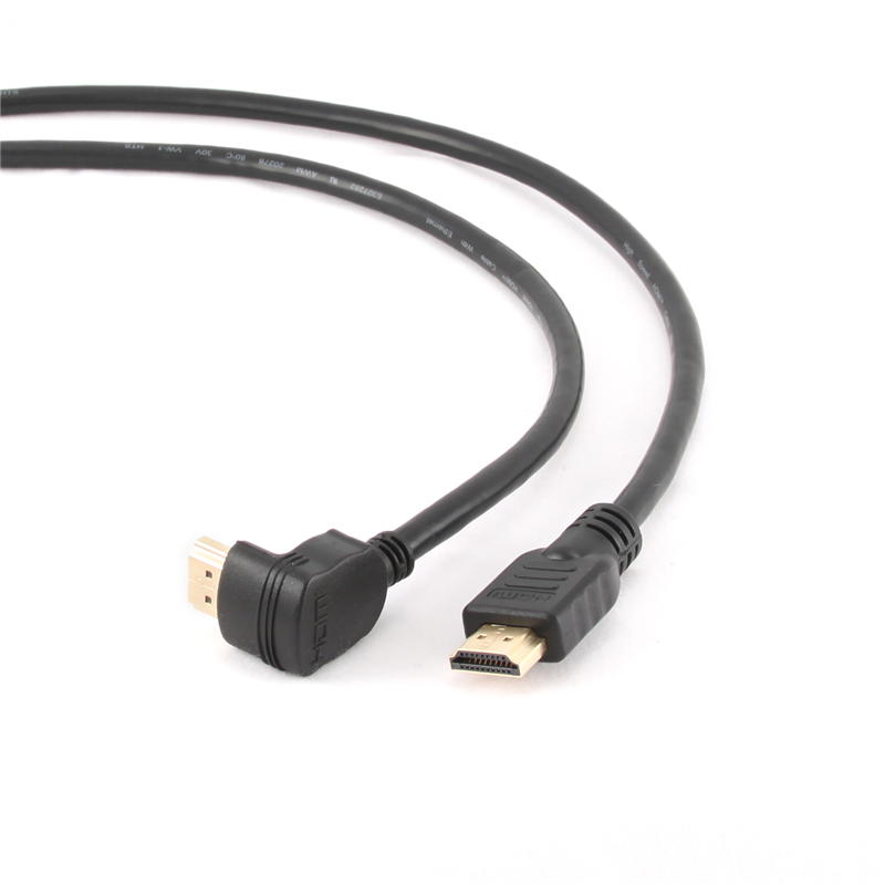 Cordon HDMI High Speed with ethernet 2.0 - Droit / coudé 90° - 1.80 m