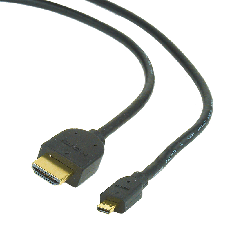 Cordon HDMI High Speed with ethernet 2.0 4K vers Micro HDMI - 1.80 m