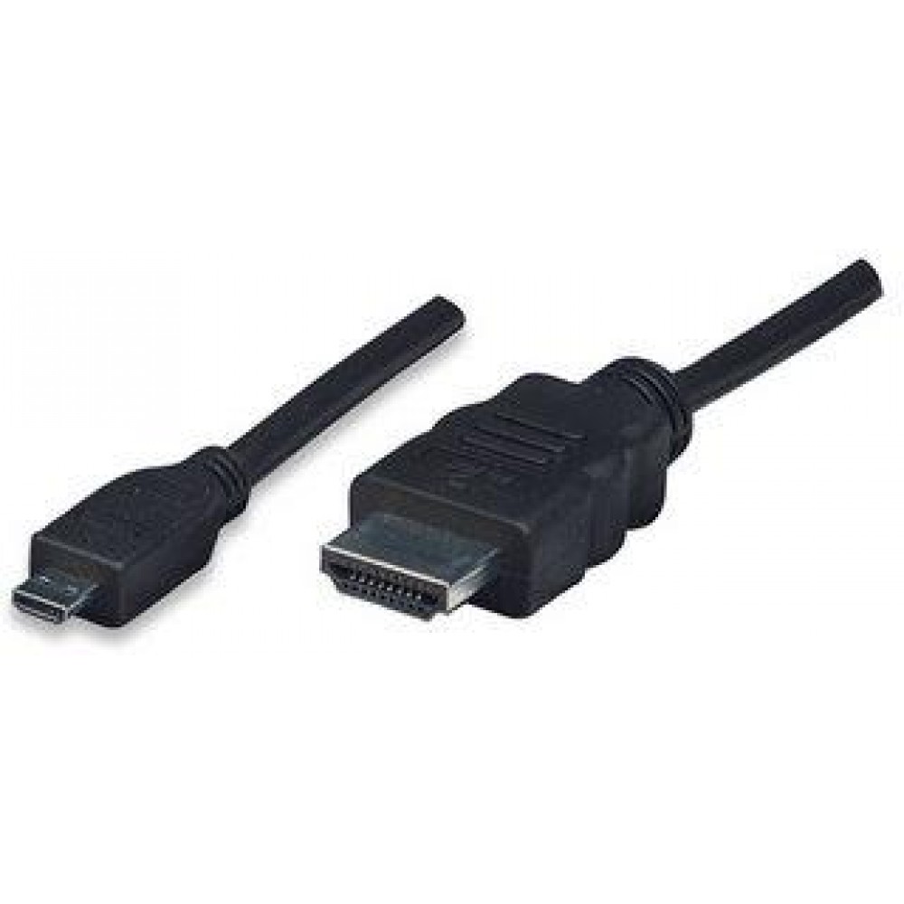 Cordon HDMI High Speed with ethernet 2.0 4K vers Micro HDMI - 5 m