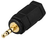 Adaptateur Audio - Jack 2.5 mm / M vers Jack 3.5 mm / F - Stéréo - Monobloc
