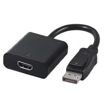 Adaptateur Displayport 1.1 / M vers HDMI / F - Noir - Cablexpert -  0.15 m
