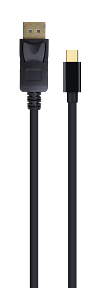 Cordon Mini Displayport vers Displayport v 1.2 - 4 K - Noir - 1.80 m