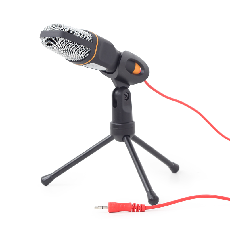 Microphone professionnel avec trépied - jack 3.5 mm - Noir
