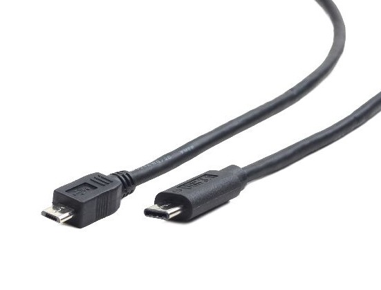 Cordon micro USB 2.0 B /M vers Type C / M - 1 m
