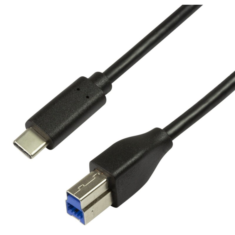Cordon USB 3.1 Type C / M vers USB 3.0 B / M - Noir - 1 m
