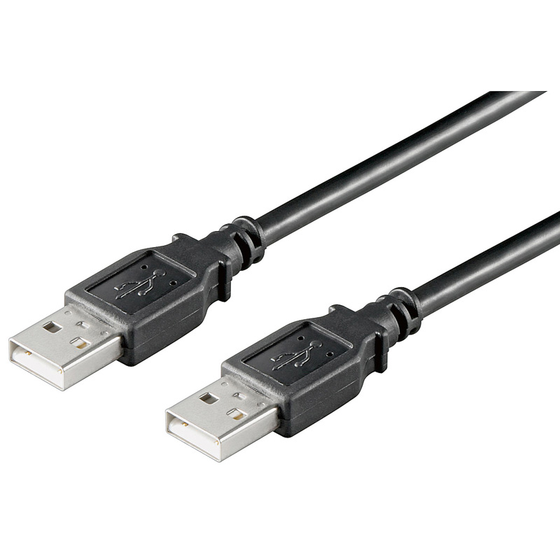 Cordon USB 2.0 A M / M - noir - Blindé - 3 m