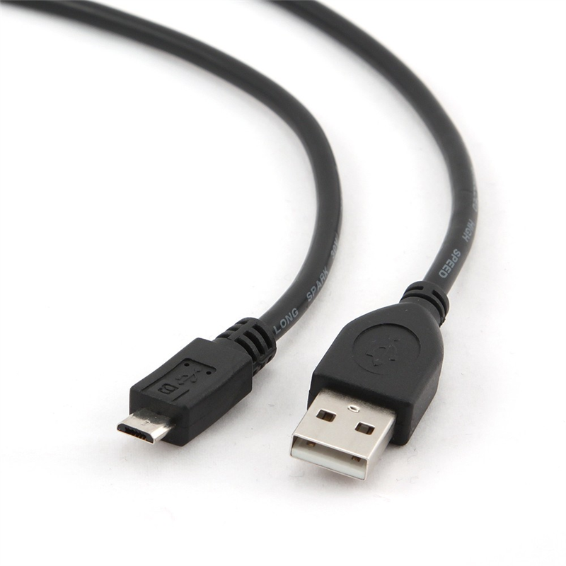 Cordon USB 2.0 A / M vers Micro USB B / M - Noir - 0,50 m