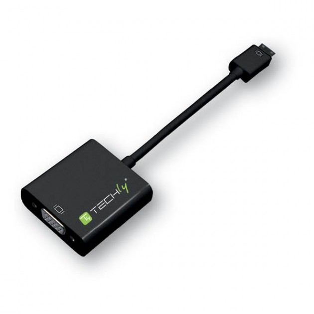 Adaptateur HDMI mini C / M > VGA / F - noir