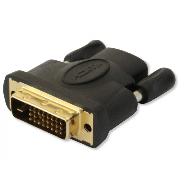 Adaptateur monobloc HDMI / F vers DVI-D Dual link 24+1 / M