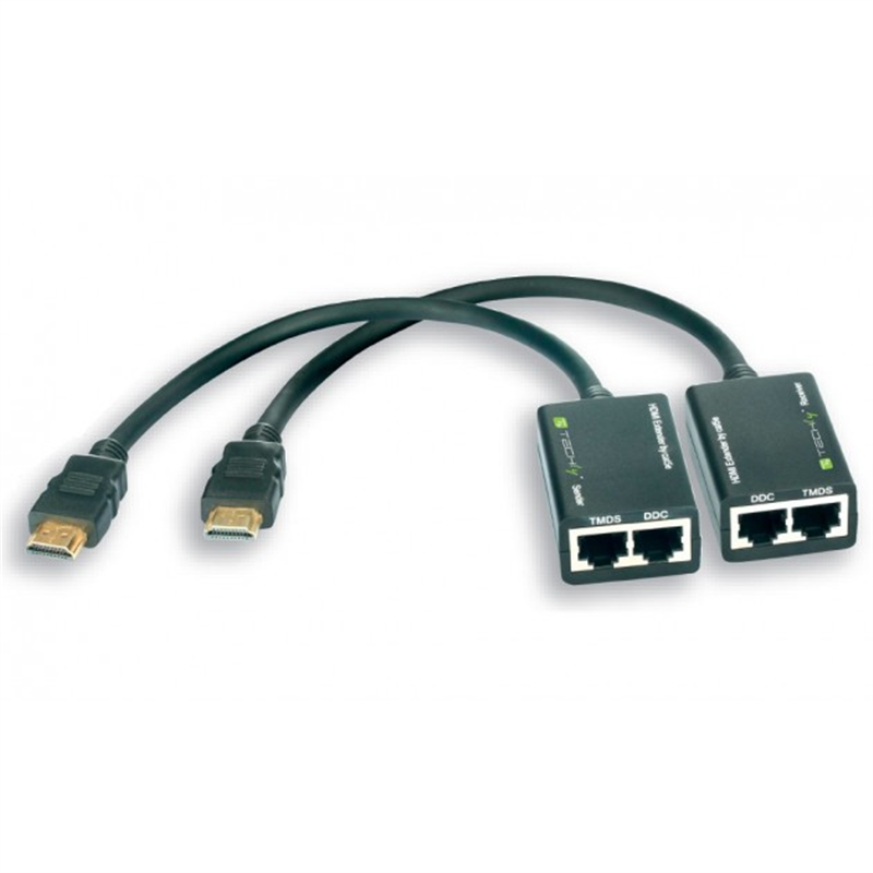 Extendeur HDMI sur 2 câbles RJ45 Cat 5e/6 UTP - 30 m