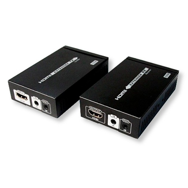 Extendeur HDMI - HDBaseT - 4 K - IR - s/ câble réseau Cat 5/6/7 - 100 m