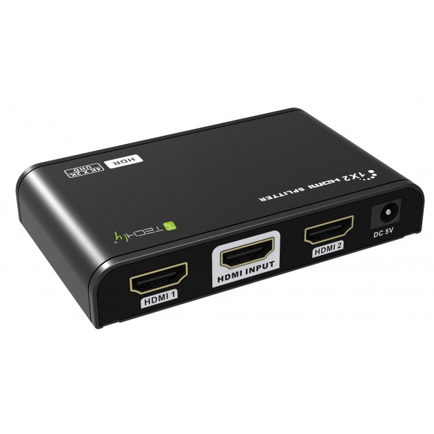 Splitter HDMI 2.0 4K - HDR - EDID - boitier métal - 2 voies