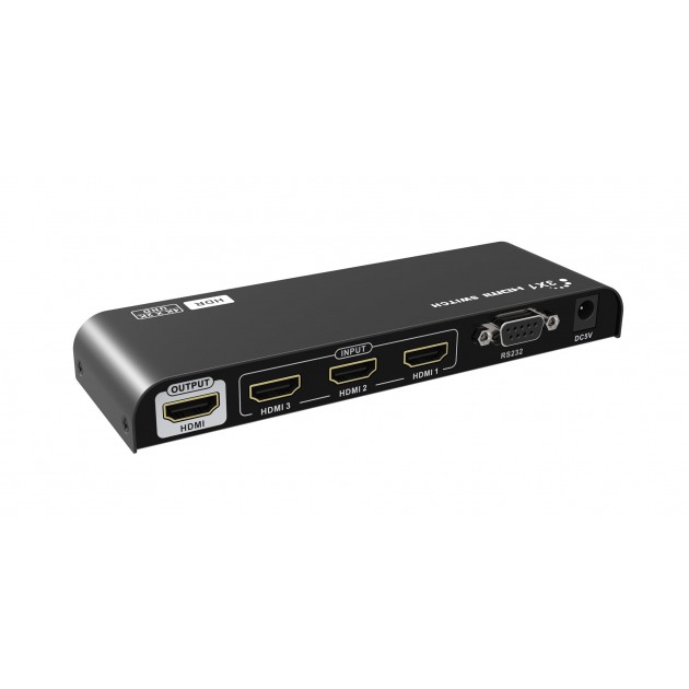 Switch HDMI 2.0 4K - HDR - boitier métal - 3 voies