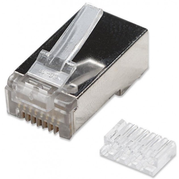 Connecteurs RJ45 Cat. 6 STP rond avec insert