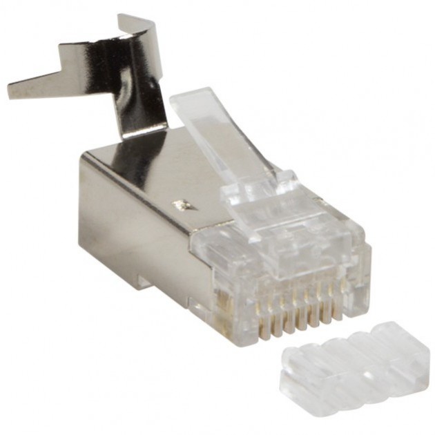 Sachet 10 connecteurs RJ45 Cat. 6/6A STP avec peigne pour câble multi & monobrin