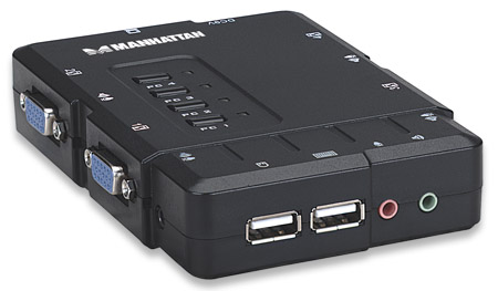 KVM compact 4 ports VGA / USB / Audio