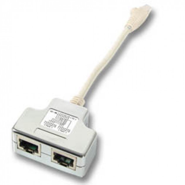 Éclateur de paires 2 x port RJ45 Cat.6 FTP - Cordon 0.15 m