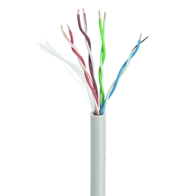 Câble réseau Cat. 5e - Cuivre - U/UTP - PVC - Monobrin AWG24 - Gris - 305 m