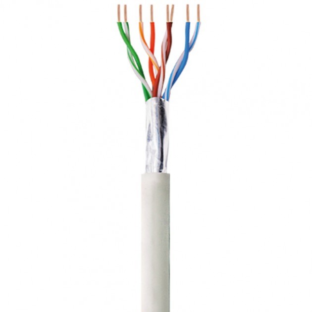 Câble réseau Cat. 6 - Cuivre - F/UTP PVC - Multibrin AWG 26/7 - Gris - 100 m