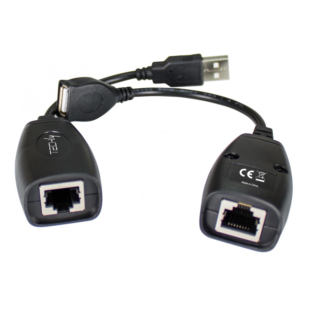 Extendeur USB sur câble RJ45 Cat. 5e / 6 - 12 Mbps - 50 m