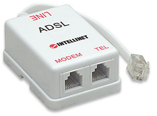 Filtre ADSL RJ11 vers 2 ports RJ11