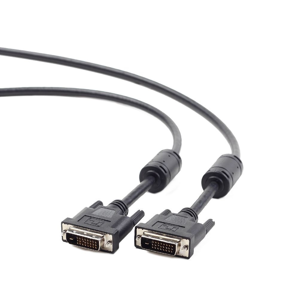 Cordon DVI-D Dual Link 24+1 M / M - avec ferrite - Noir - 1.80 m