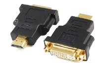 Adaptateur monobloc HDMI / M vers DVI-D Dual Link 24+1 / F