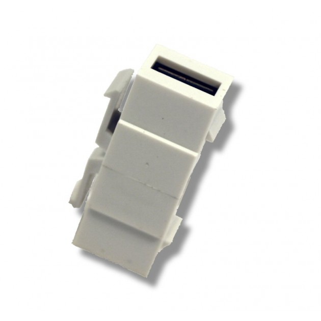 Adaptateur KEYSTONE USB 2.0 - A / F vers A / F - Blanc