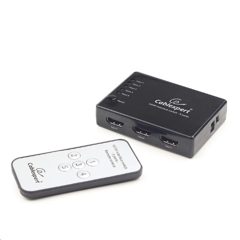 AUDIO VIDEO : Switch HDMI 5 ports 1.4a - 4K 3D - Télécommande Cablexpert(REF 260813). Switch HDMI 5 ports 1.4a - 4K 3D - Télécommande Cablexpert  résolutions 3840x2160 @24/25/30Hz - 4096x2160 @24Hz  Accueil  jusqu`à 5 sources HDMI sur un seul moniteur, téléviseur ou écran plasma  L`amplificateur numérique de largeur de [..]. AUDIO,VIDEO,Switch,HDMI,ports,Télécommande,Cablexpert(REF,260813),Switch,HDMI,ports,Télécommande,Cablexpert,résolutions,3840x2160,@24/25/30Hz,4096x2160,@24Hz,Accueil,jusqu`à,sources,HDMI,seul,moniteur,téléviseur,écran,plasma,L`amplificateur,numérique,largeur