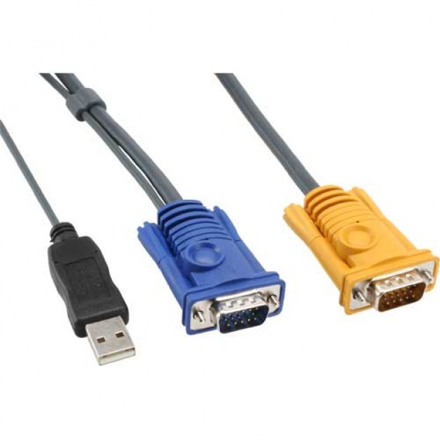Câble KVM 2L-5203UP USB/VGA vers SPHD - 3 m