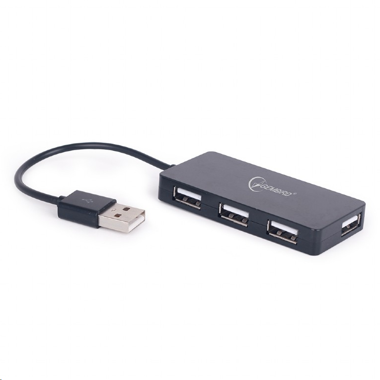 HUB 4 ports USB 2.0 - autoalimenté - Câble 0.15 m