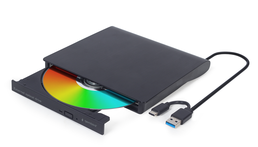 Lecteur & Graveur de DVD/CD externe USB 3.1 Type C - Noir