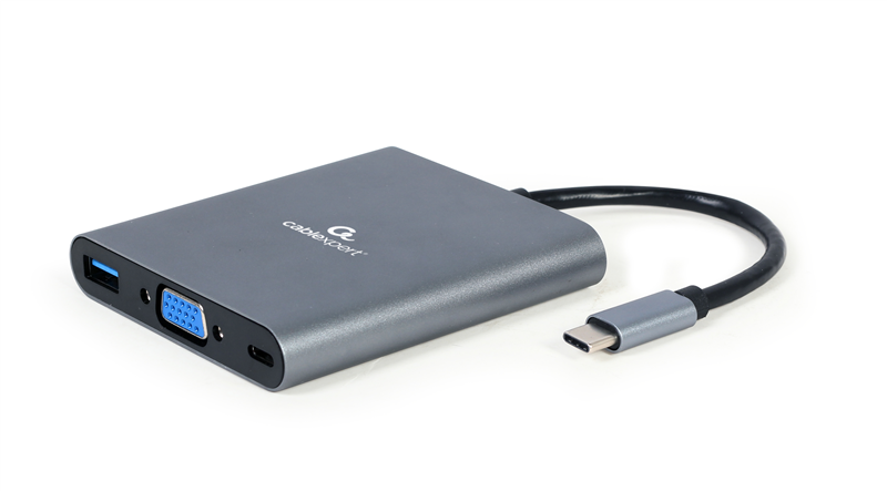 Station accueil USB Type C : USB 3.0 - HDMI 4K - VGA - USB Type C PD 60W