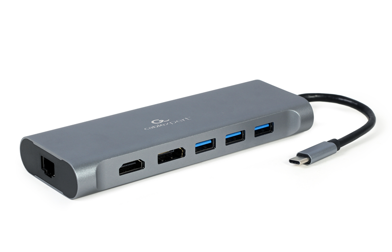 Station accueil USB Type C : 4xUSB 3.0 - HDMI 4K - DP - VGA - USB C 60W - RJ45