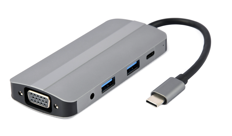 Station accueil USB Type C : 2 ports USB - HDMI 4K - VGA - USB C 87W