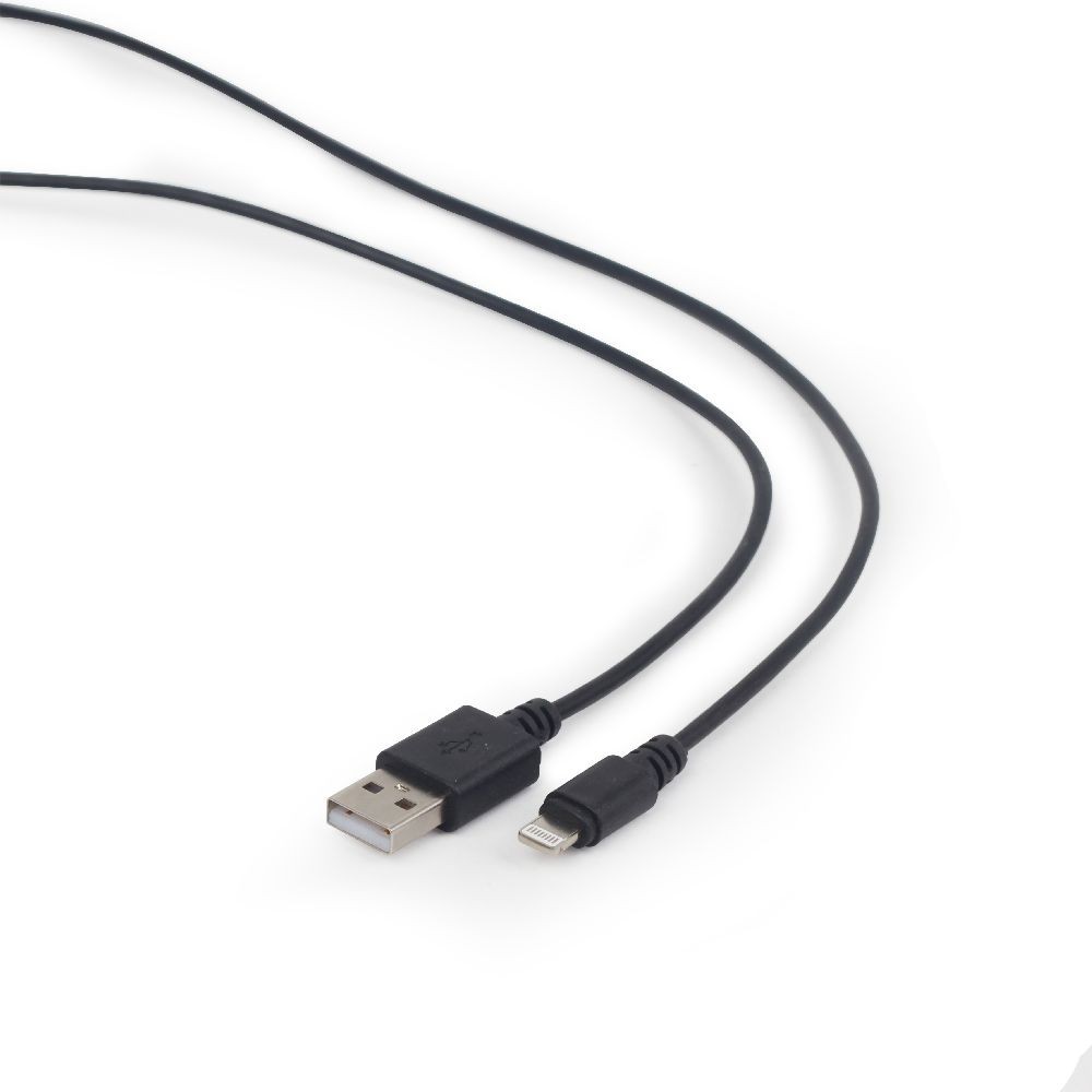 Cordon USB 2.0 data + charge vers Lightning - noir - 2 m