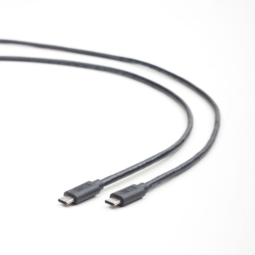 Cordon USB 3.1 type C M / M - Noir - 1 m