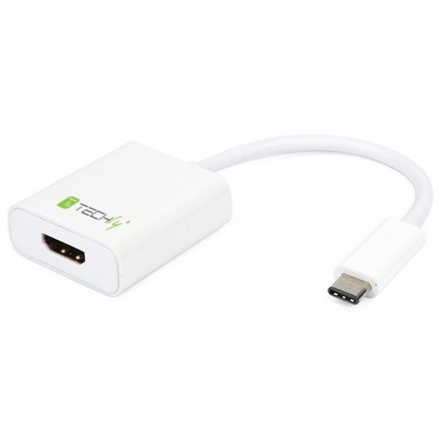 Adaptateur USB 3.1 type C / M vers HDMI / F - Blanc - 0.15 m