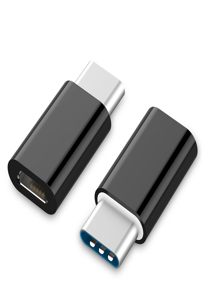 Adaptateur monobloc USB 3.1 type C / M vers Micro USB 2.0 / F