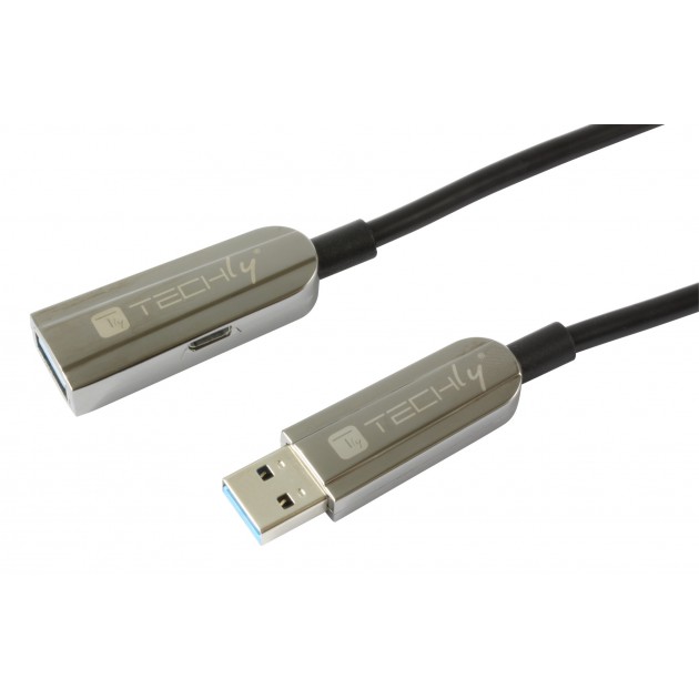 Cordon USB 3.0 type A M / F - sur fibre optique - 50 m
