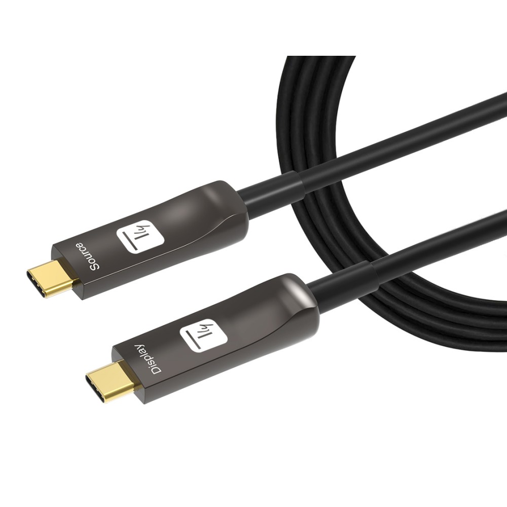Cordon USB Type C M / M - sur fibre optique - 10 m