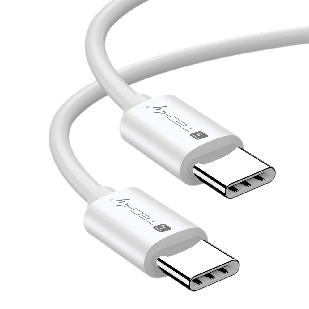 Cordon USB 4 - Gen 3 - Type C - Actif - 240W 5A - 8K@60Hz - 40Gbps - Blanc - 1 m