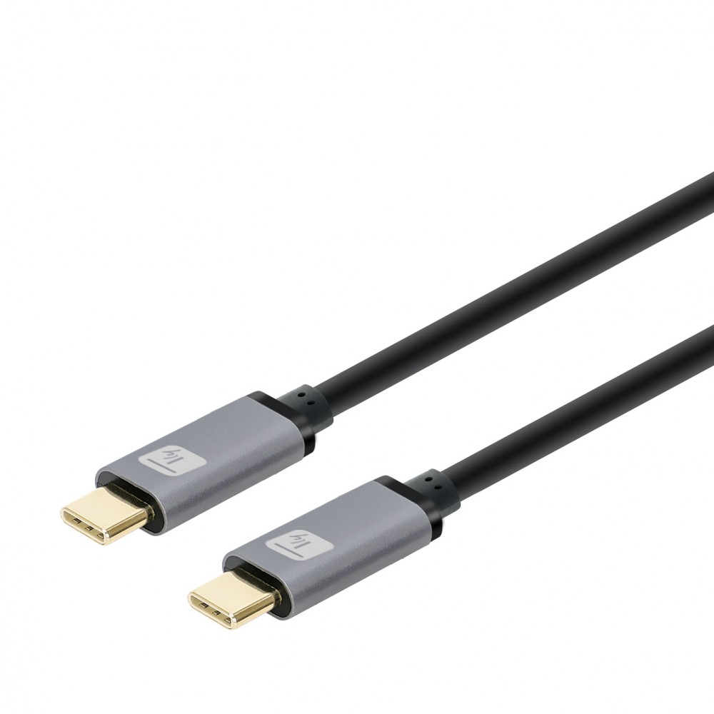 Cordon USB 3.2 - Gen 2 - Type C - 100W 5A - Noir - M / M - 1 m