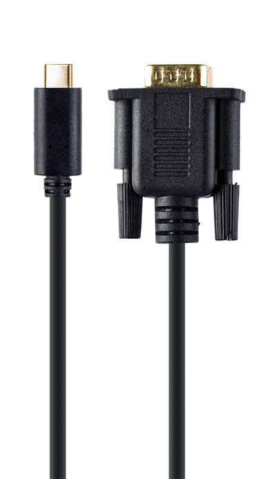 Cordon USB 3.1 Type C / M vers VGA / M - 1920X1080 à 60 Hz - Noir - 2 m