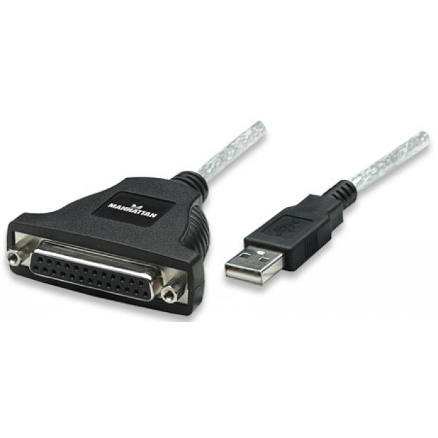 Adaptateur USB A / M vers DB25 / F parallèle - 1,80 m