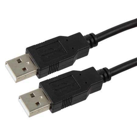 Cordon USB 2.0 A / M vers A / M - noir - 1.80 m