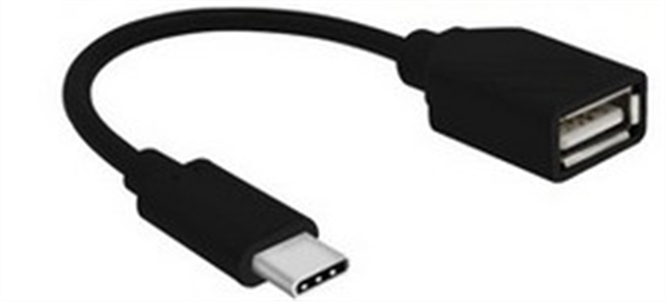 Adaptateur USB 3.1 Type C /M vers USB 2.0 A /F - OTG - Noir - 0,2 m