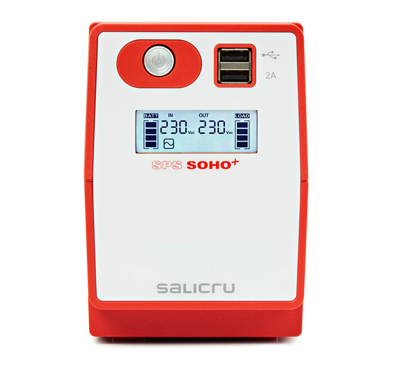 Onduleur SPS 500 SOHO+ IEC - Line interactive - LCD - 500 VA / 300 W