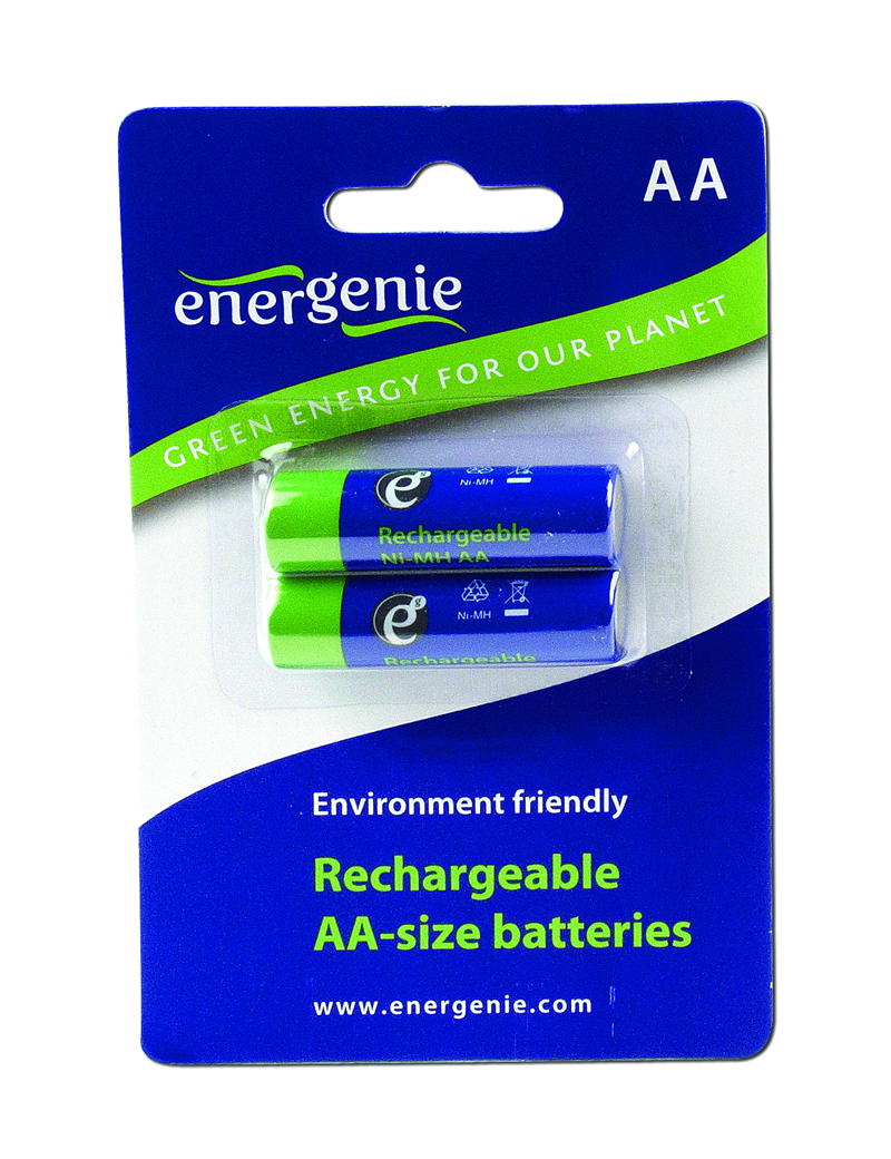 Blister 2 piles rechargeables AA LR6 - 1.2V 2 600 mAh